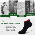 Niorasen Bamboo Trainer Socks for Men & Women, 6 Pairs, Low Cut
