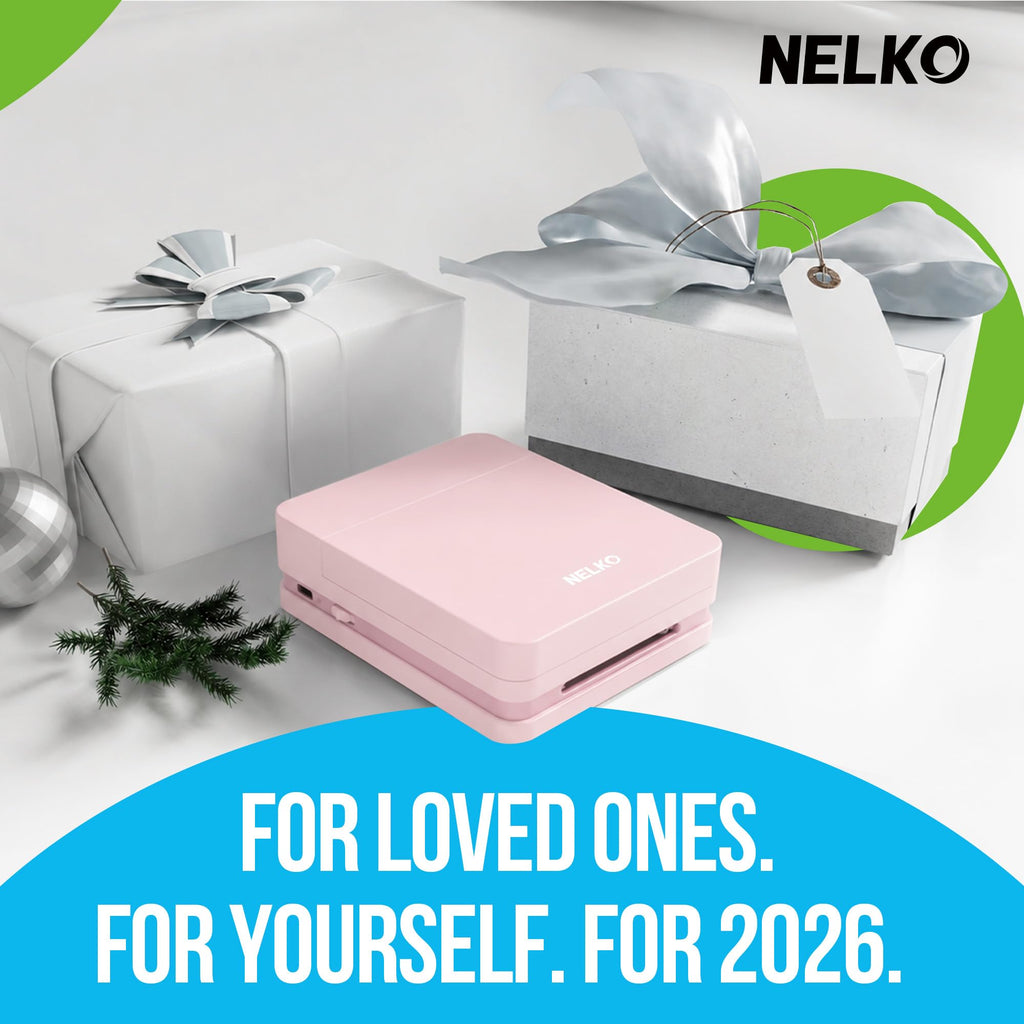 Nelko PP01 2x3 Portable Photo Printer with 20 Sheets, White