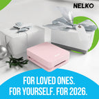 Nelko PP01 2x3 Portable Photo Printer with 20 Sheets, White