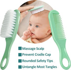 Qunlions life Baby Healthcare and Grooming Kit, Infant Safety Care Set with Hair Brush Comb Nail Clipper, Baby Essentials Kit for Newborn Girls Boys (Green 14 in 1）