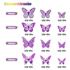 SAOROPEB 3D Butterfly Wall Decor 48 Pcs Gold Butterfly Birthday Decorations