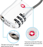 Diyife TSA Approved Luggage Locks with Flexible Steel Cable, Easy to Set up