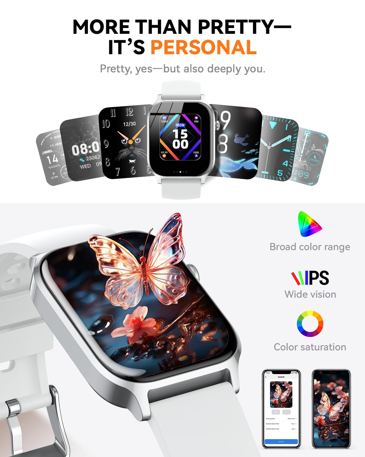 Smart Watch for Men Women- Answer/Make Call, 2026 IP68 Waterproof Fitness Tracker Watch with Sleep Step Counter Activity Smartwatch for Samsung Android iPhone iOS (Deep Burgundy, 1.83)