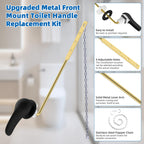 Hibbent Universal Metal Front Mount Toilet Handle Replacement Kit