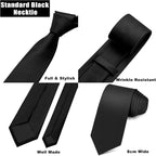 yenlk Men's Classic Necktie, Formal Tie for Weddings, Business and Prom
