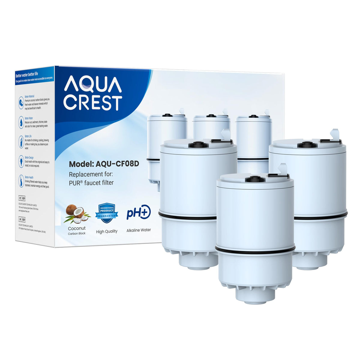 AQUA CREST Filter Replacement for PUR® Plus Water Filter Replacement