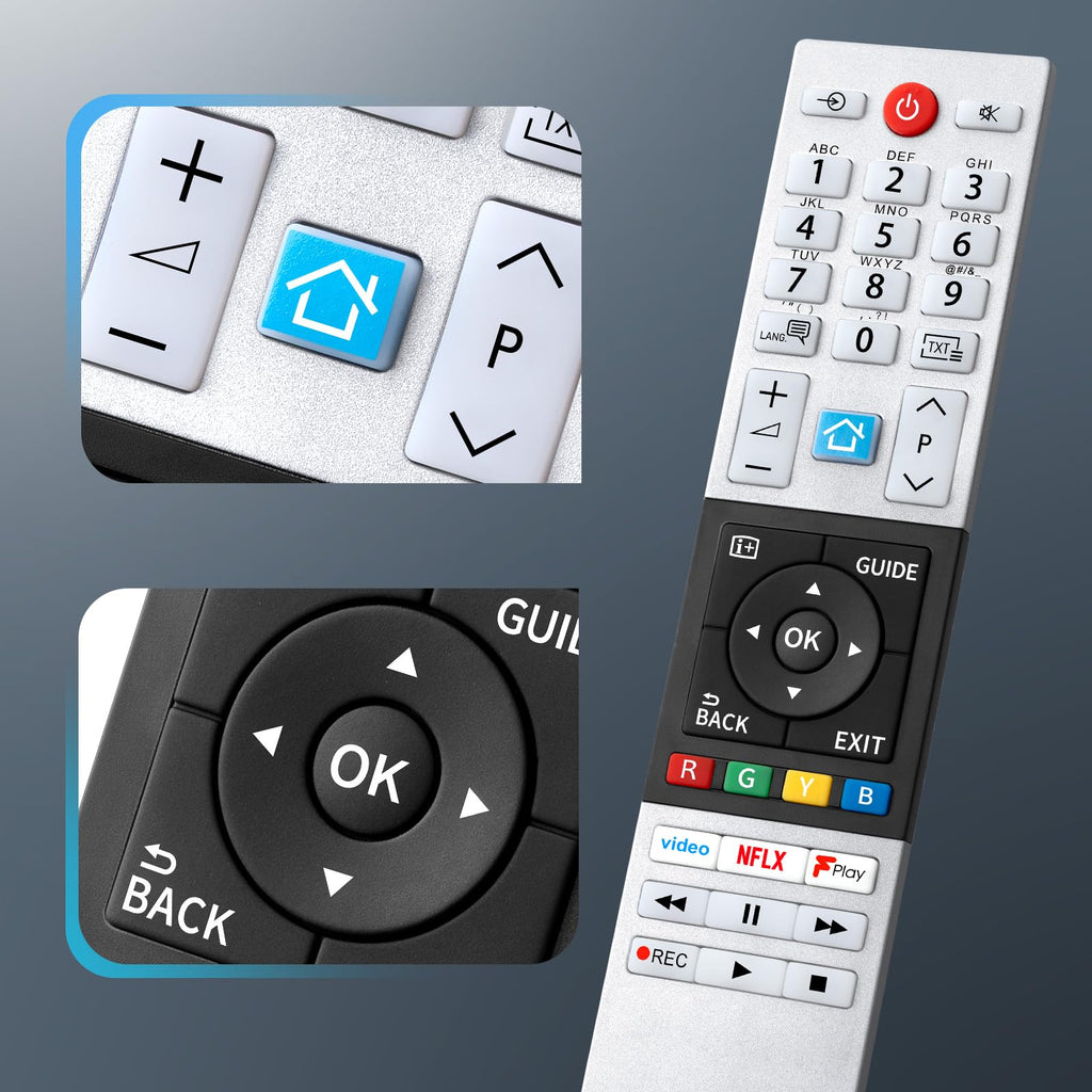for JVC-TV-Remote-Control, Universal Replacement RM-C3338 for JVC Smart TV