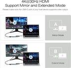 BENFEI USB-C Hub 5-in-1 with 4K HDMI, 3 USB-A 3.2 GEN2 10Gbps, 100W PD, Silicone Woven Cable, Aluminum Case, Compatible with MacBook, iPad, iPhone 15/16 Series