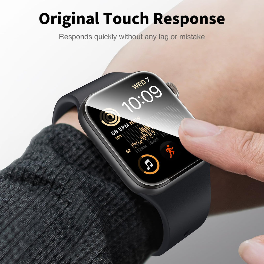 LK 6 Pack Screen Protector for Apple Watch Series 9 8 7 41mm/Series SE 6 5 4 40mm, Screen Protector Compatible for Apple Watch 40/41mm, High Definition, Bubble Free, Clear Flexible TPU Film