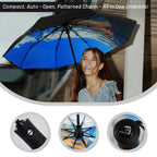 SY COMPACT Travel Umbrella Windproof Automatic Unbreakable UV Protection
