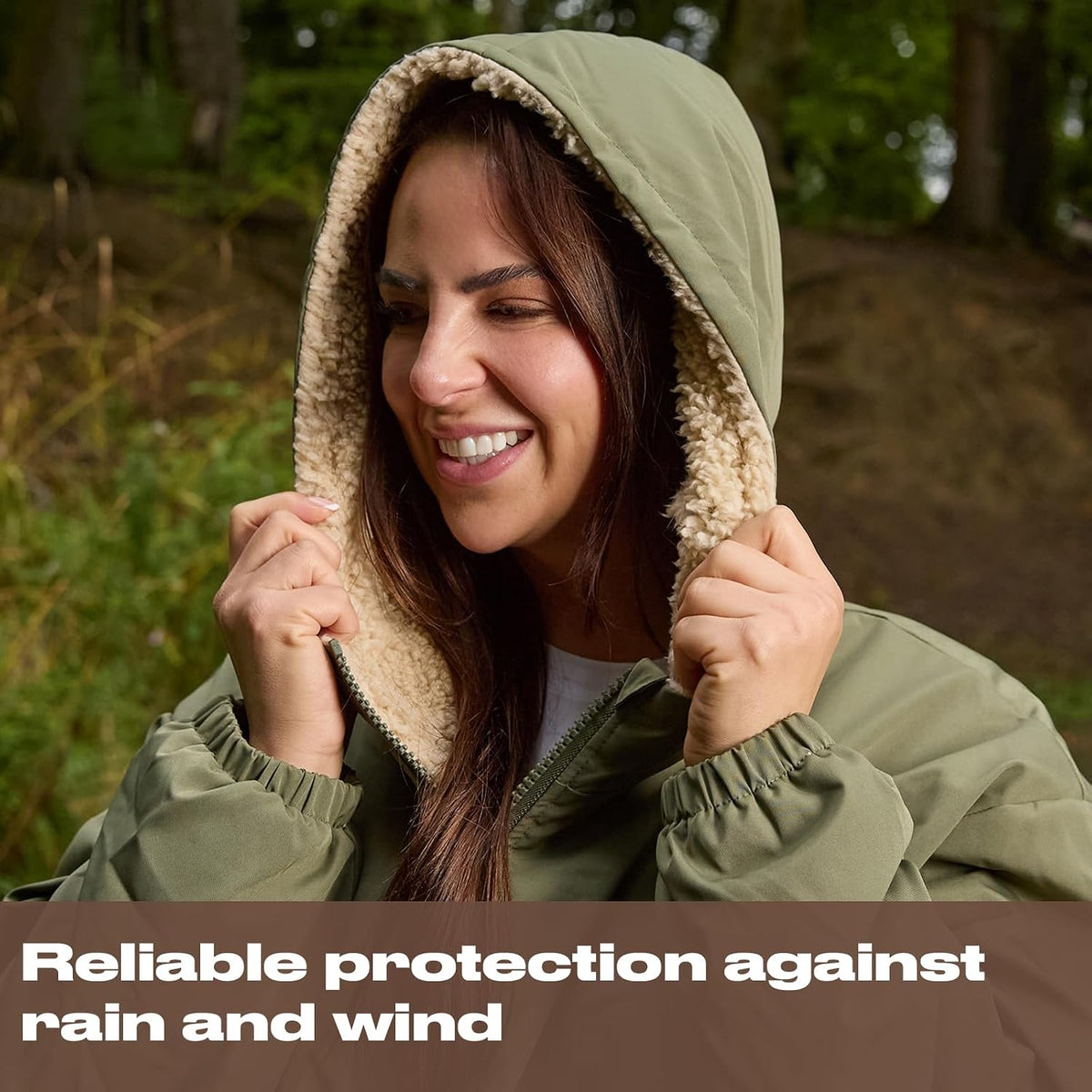 OHS Adults Drying Robe, Gifts for Women Outdoor Water-Resistant Changing Robe Womens Jacket Comfy Sherpa Privacy Robes for Women Men, Stay Dry Swimming Camping Drying Robes - S/M, L/XL