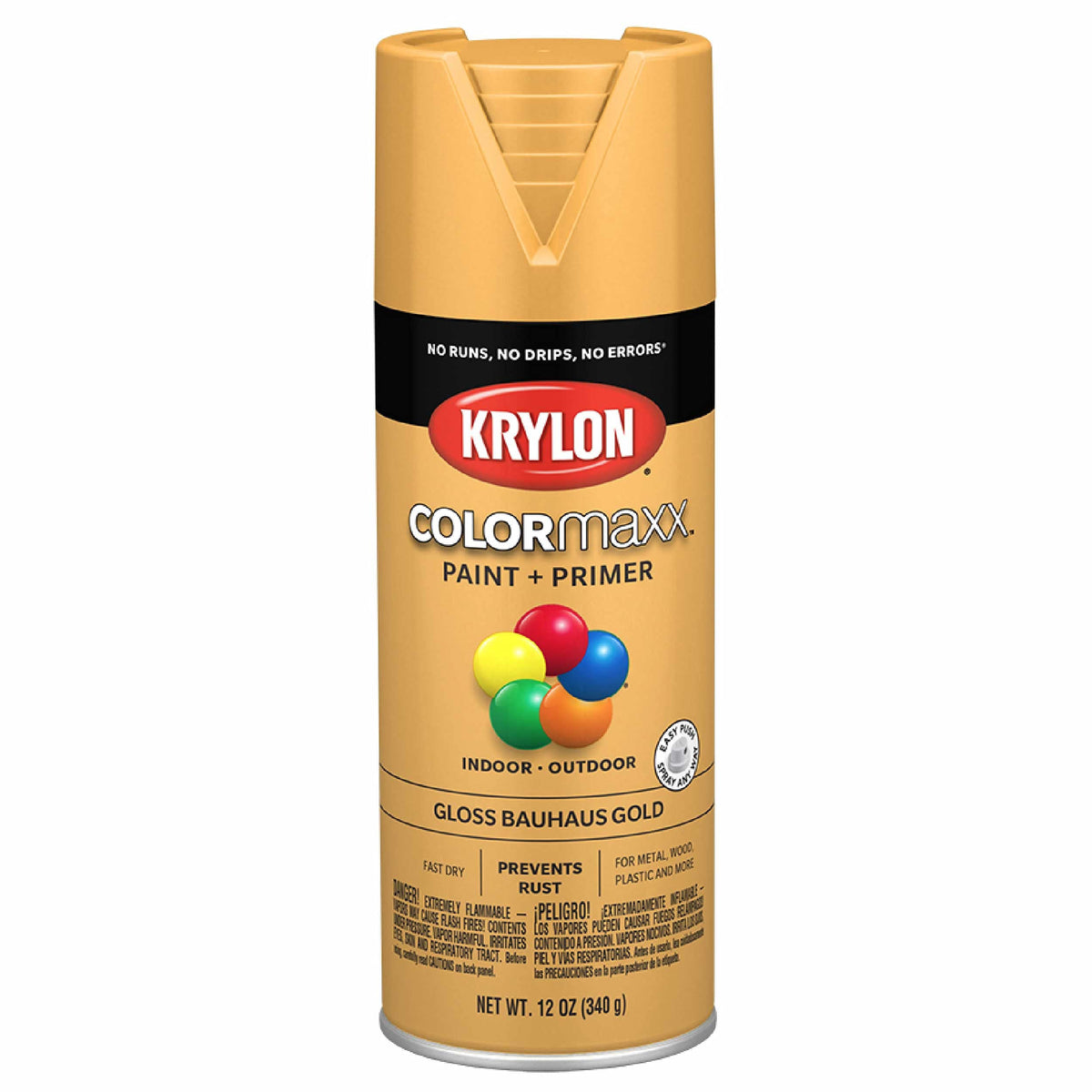 Krylon ColorMaxx 12 Oz. Gloss Spray Paint, Pumpkin Orange - 1 Each