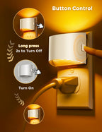 L LOHAS LED Night Lights Plug into Wall, Dimmable Night Light 2 Pack