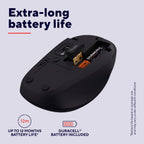Trust Nito Ergonomic Wireless Mouse with Thumb Rest, 6 Buttons