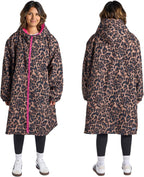 OHS Adults Drying Robe, Water-Resistant Changing Robe Gifts for Women Comfy Sherpa Privacy Robes for Women Men, Stay Dry Jacket Swimming Camping Drying Robes - S/M, L/XL
