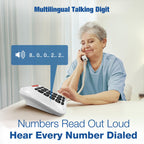 VTech CD1100 Trimstyle Corded Home Phone.No AC Power Required,Landline Phone with last number redial key,ringer control,receiver volume control,recall key,hearing aid compatible,table&wall mountable