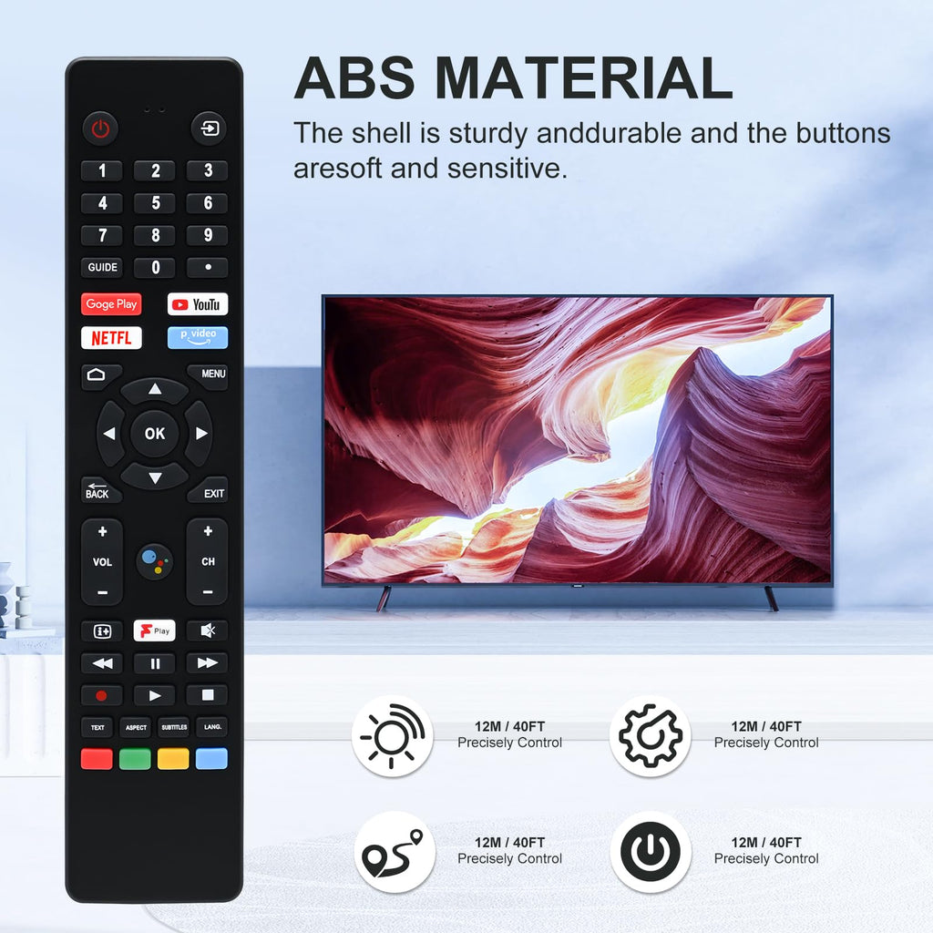 Replacement Voice Remote Control for Google Chromecast 4k Snow Streaming Media Player,Remote for Chromecast with Google TV HD/4K,Voice Remote Controls Replacement(Remote Control Only)