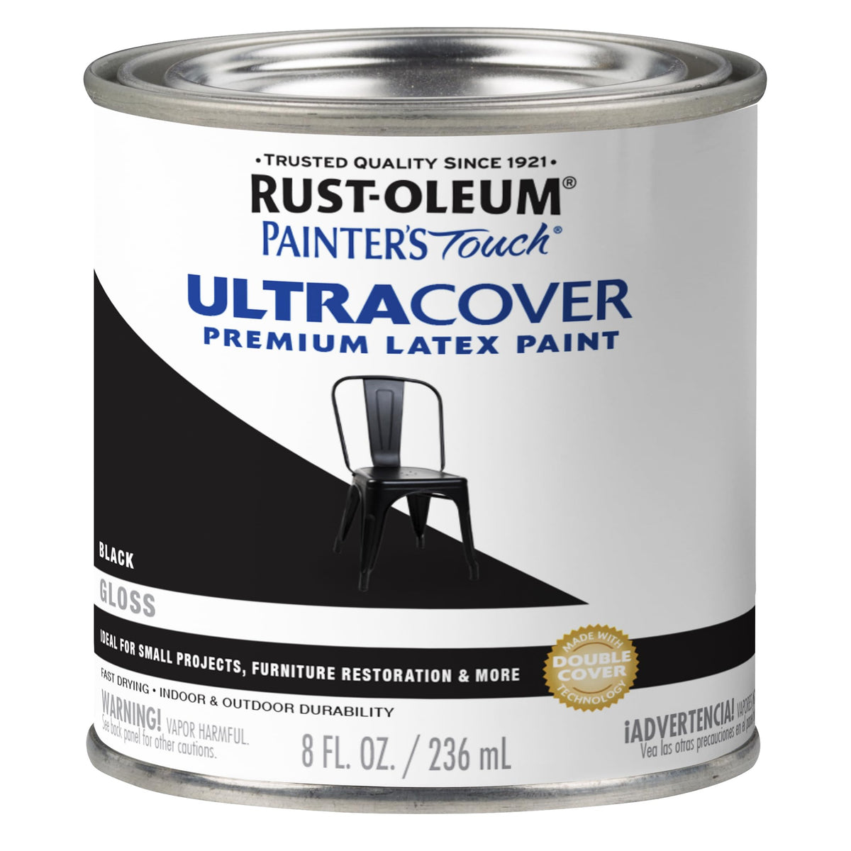 Rust-Oleum Painter's Touch Latex Brush-On Paint, Flat Black