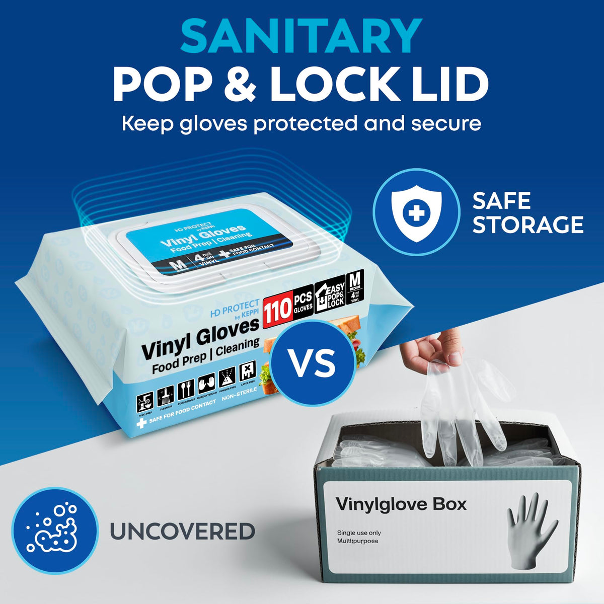 Keppi 600 Pack Disposable Food Prep Gloves – Clear Polyethylene, Latex- BPA & Powder-Free – Bulk Kitchen Gloves for Cooking, Catering, BBQ, Baking, Restaurant Food Handling