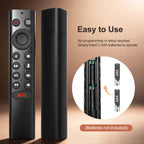 Replacement TCL TV Remote Control RC802N for TCL Android & LCD LED 4K Smart TVs: 32DS520, 40S6000FS, 49S6000FS, 49DP600, F43S5916, 50DP600, H32S5916, U49P6016, U55P6006 – No Setup Required