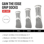 Gain The Edge Football Grip Socks 3.0-2pc and 4pc Set - Non Slip Football Socks - Updated Model