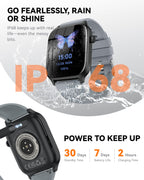 Smart Watch for Men Women- Answer/Make Call, 2026 IP68 Waterproof Fitness Tracker Watch with Sleep Step Counter Activity Smartwatch for Samsung Android iPhone iOS (Deep Burgundy, 1.83)