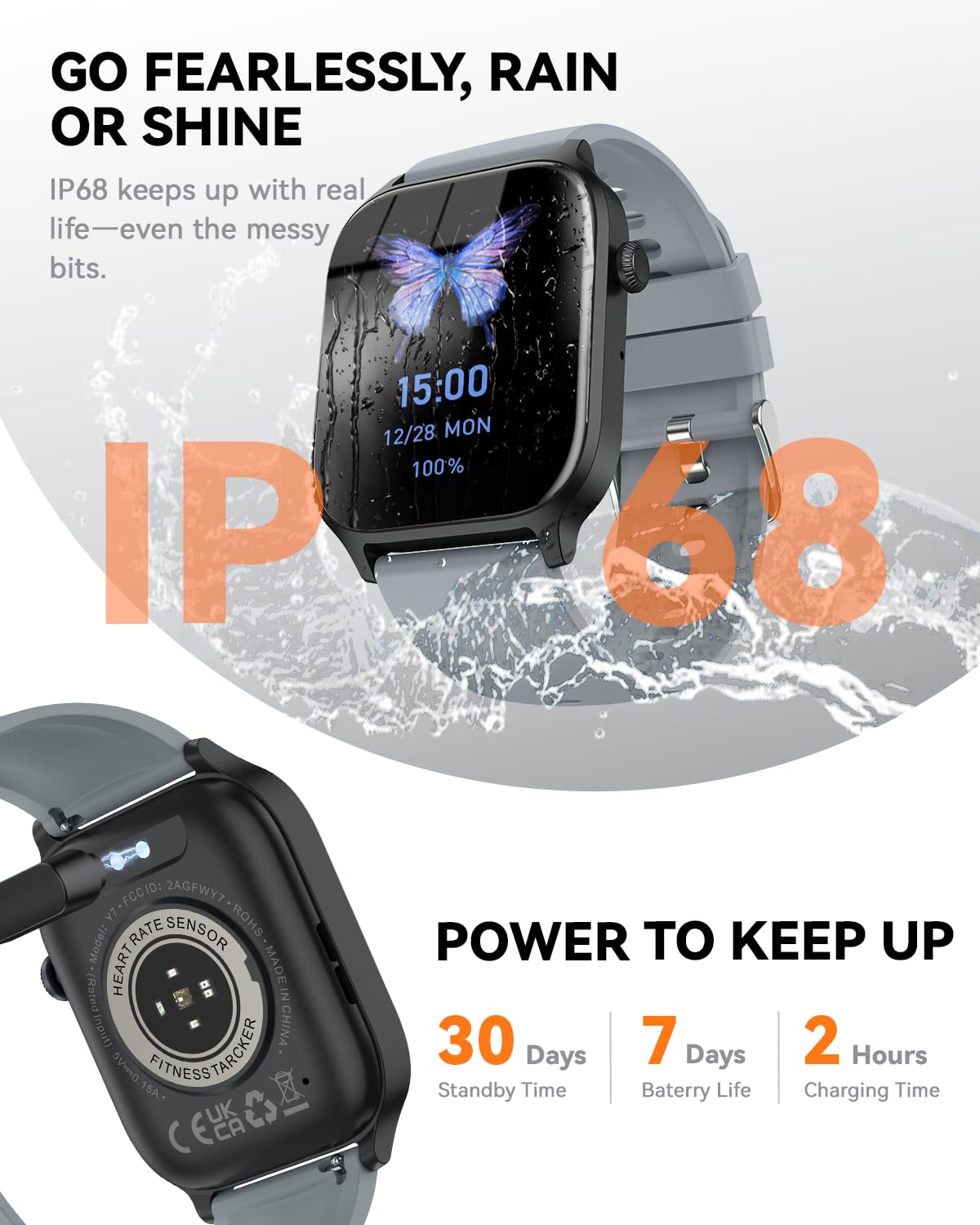 Smart Watch for Men Women- Answer/Make Call, 2026 IP68 Waterproof Fitness Tracker Watch with Sleep Step Counter Activity Smartwatch for Samsung Android iPhone iOS (Deep Burgundy, 1.83)
