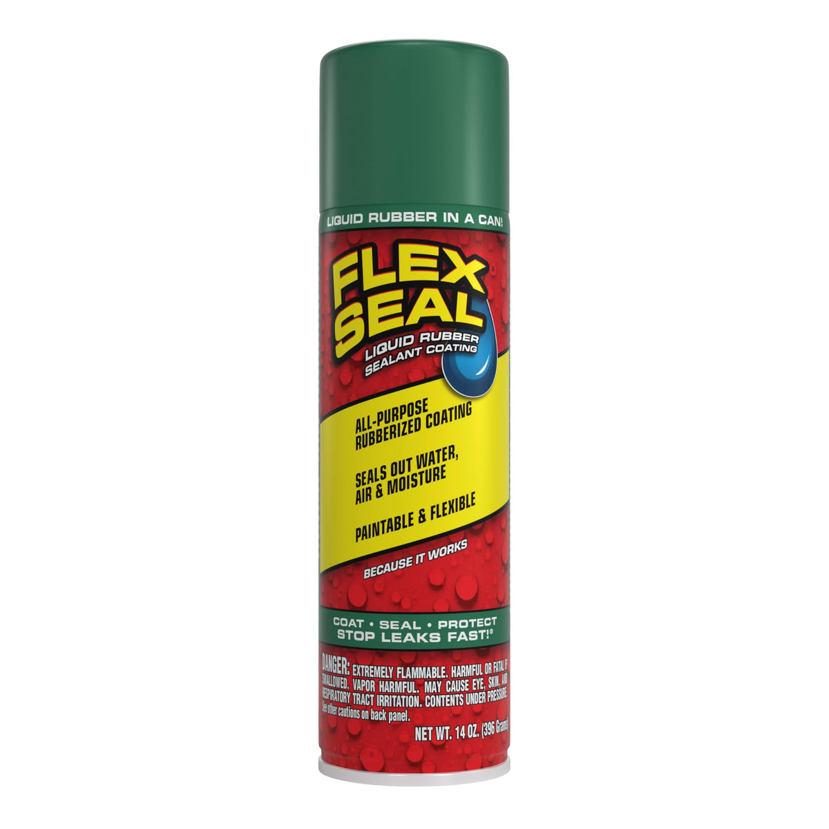 Flex Seal Spray Rubber Sealant Coating, Waterproof, Clear, 14 oz, 1-Pack