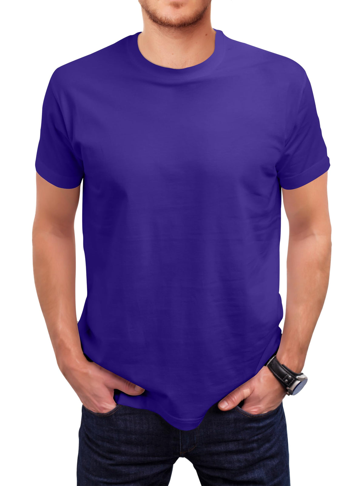 Love My Fashions Mens Plain T Shirt Crew Neck & Short Sleeve Cotton Tops for Men