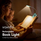 VAVOFO Rechargeable Reading Light, Clip on Book Light for Reading in Bed