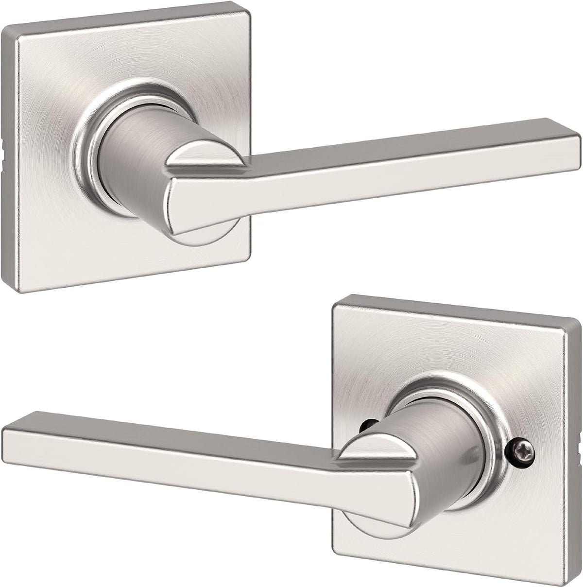 Kwikset Casey Privacy Door Lever with Lock, Matte Black