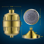 FEELSO Shower Head with Shower Filter, Filtered Shower Head for Hard Water