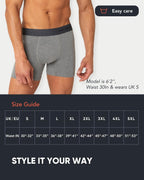 FM London 7-Pack Mens Boxers, Cotton Rich, Soft & Stretchy Mens Underwear