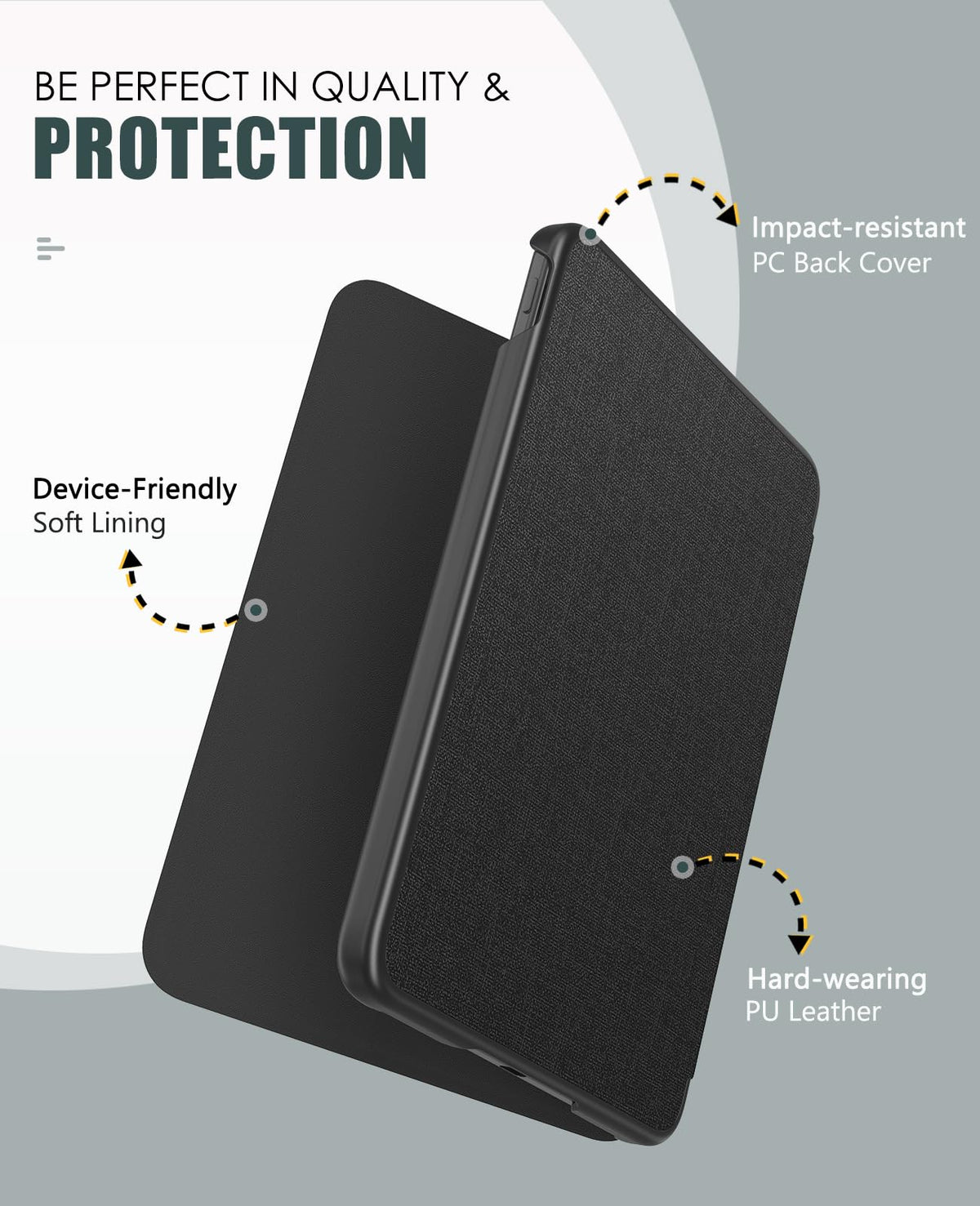 MoKo Case for 7" Kindle Paperwhite 12th Gen&Colorsoft 2024, Agave Green