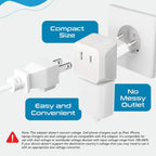 Ceptics 45W Universal Travel Adapter w/ 3 USB-A, 2 USB-C & Universal Input