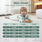 Baby Sleeping Bag with Feet, 2.0 Tog, Removable Sleeves 6-18 months