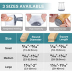 Ansible 24 Pcs Chair Leg Floor Protectors Round