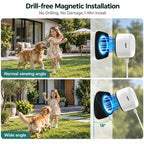 2K 3MP Window Security Camera with Motion Detection Indoor Window Cameras