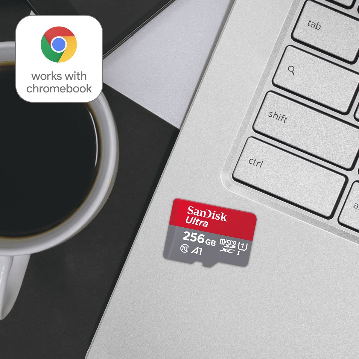 SANDISK Ultra micro SD for Chromebooks 128GB, Up to 140MB/s Read Speeds