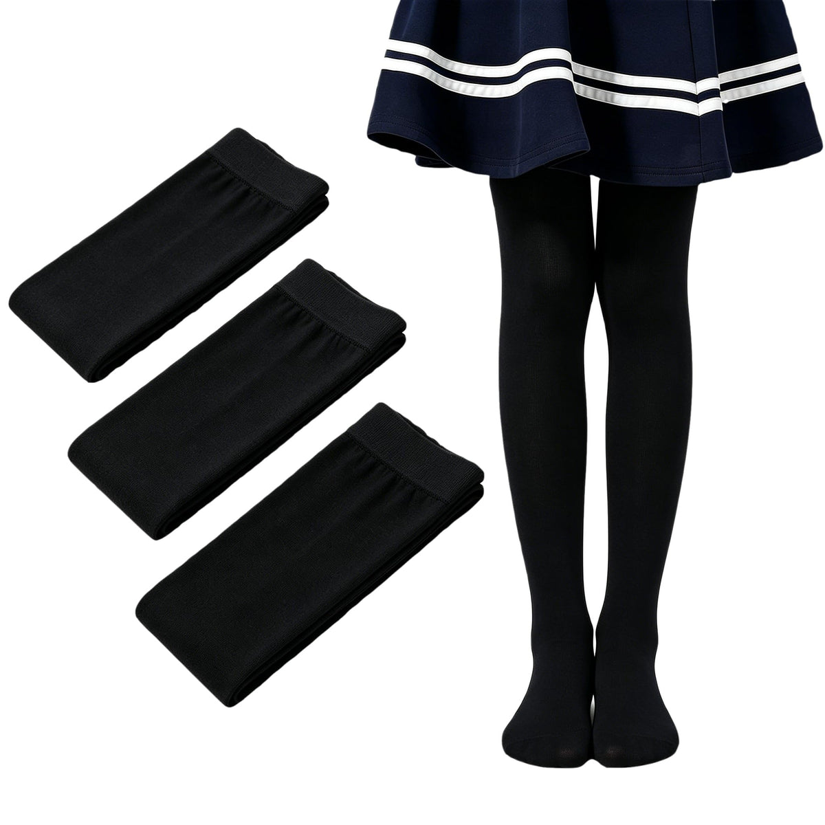 Girls Tights Microfiber Kids School Footed Soft Ballet Dance Pantyhose