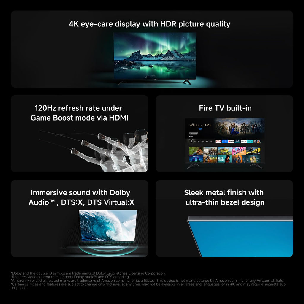 XIAOMI TV F 43 2026, 43 Inch (109 cm), 4K UHD, Smart TV, Fire TV, HDR10