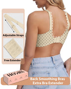 HOWIN Jelly Bras Gel Wireless Deep V Bra Seamless Tshirt Bralette for Women