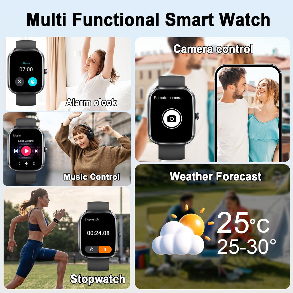 AI Smart Watch with ChatGPT, 1.91" Bluetooth 5.4 Call Smartwatch Men Women