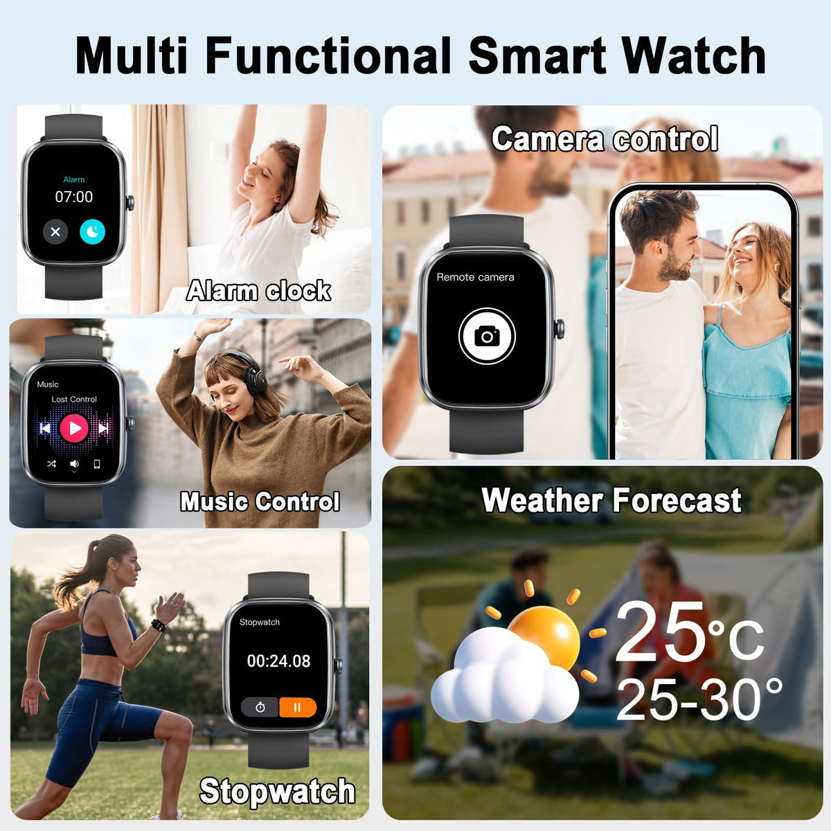 AI Smart Watch with ChatGPT, 1.91" Bluetooth 5.4 Call Smartwatch Men Women