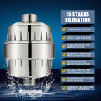 FEELSO Shower Head with Shower Filter, Filtered Shower Head for Hard Water