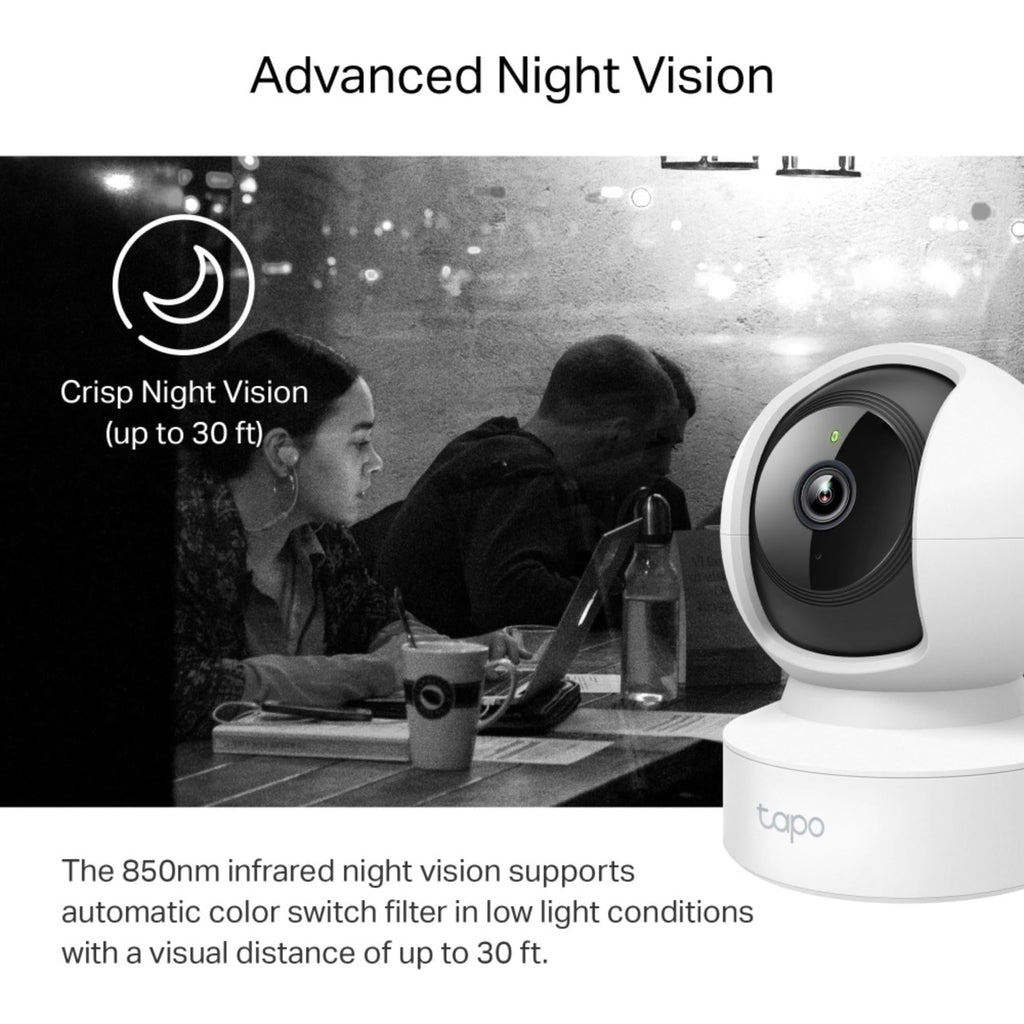 Tapo TC70 Full HD Pan/Tilt Indoor Security Camera Pet Camera House Security