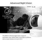 Tapo C210P2 2K 3MP Pan/Tilt Indoor Security Camera Set, Pet Camera