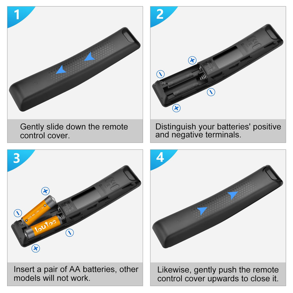 for JVC-TV-Remote-Control, Universal Replacement RM-C3338 for JVC Smart TV