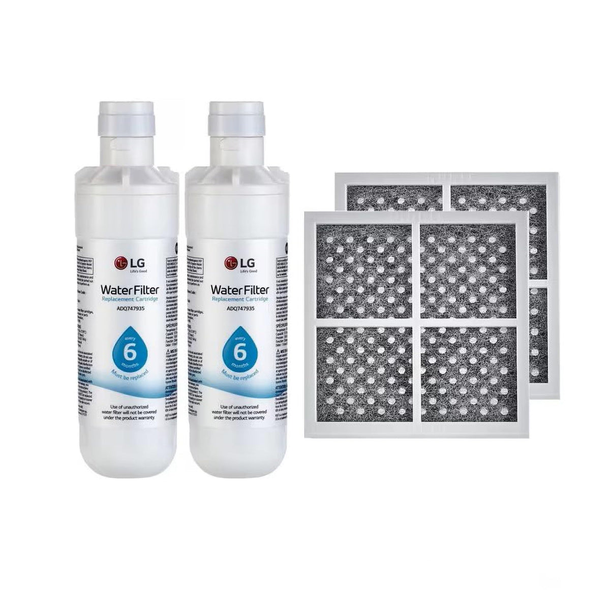 LG LT1000P - 6 Month / 200 Gallon Capacity Replacement Refrigerator Water Filter (NSF42, NSF53, and NSF401) ADQ74793501, ADQ75795105, AGF80300704, or AGF80300705 White