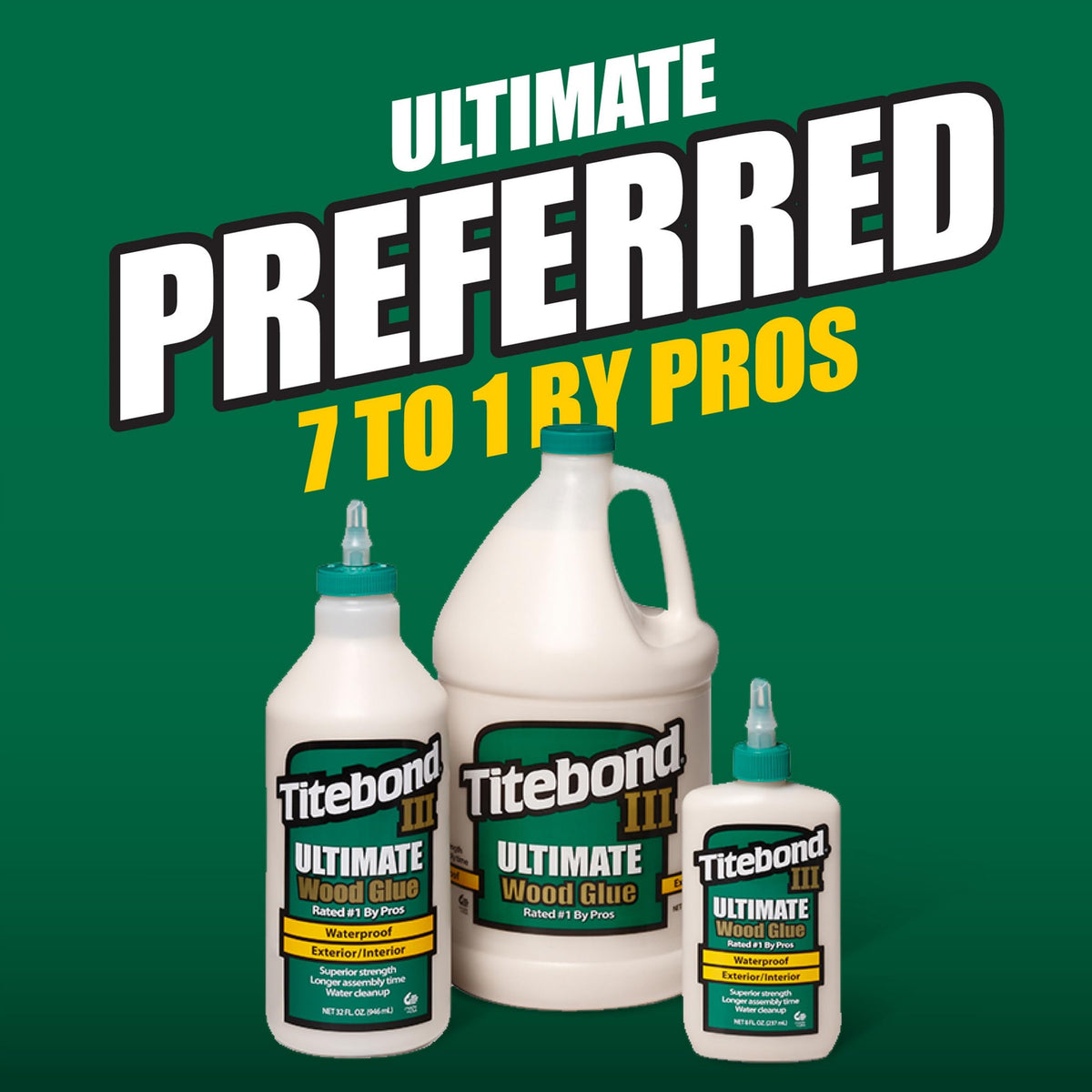 Titebond III Ultimate Wood Glue, 16-Ounces #1414